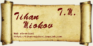 Tihan Miokov vizit kartica